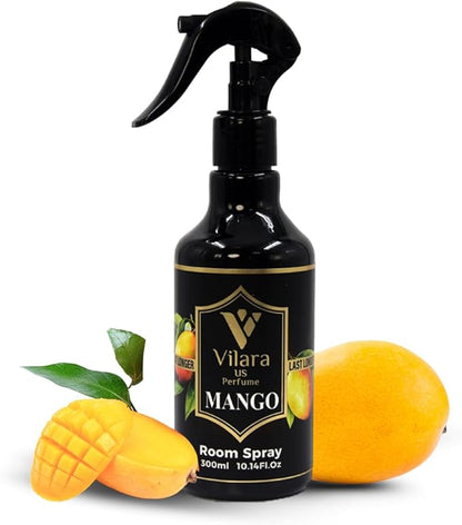 Room Spray Freshener - Long-Lasting Luxury Scents - Room and Linen Spray for Bedding, Sheets, Fabric, Furniture for Aromatherapy - 10.14 fl oz (Multipack 3:Mango,Jasmine,Spring)
