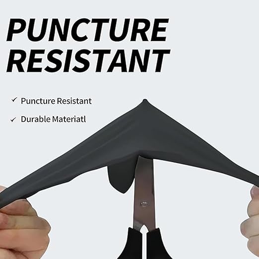 Jointown Disposable Medical Synmax Vinyl Exam Gloves- 4 mil Safty Glove 1000pcs - Latex-Free & Powder-Free - SGBE 8003, Large (Case of 1000, Black)