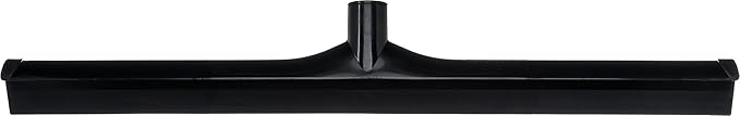 SPARTA 3656803 Plastic Floor Squeegee, Shower Squeegee, Heavy Duty Squeegee With Rubber Blade For Windows, Glass, Shower Doors, Floors, Windshields, 24 Inches, Black
