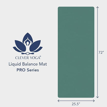 Premium Clever Yoga Mat - Extra Long Yoga Mat Suitable For All Yoga Types - Workout Mat For Home Or On The Go - Includes Our Perfect Fit Mat Bag