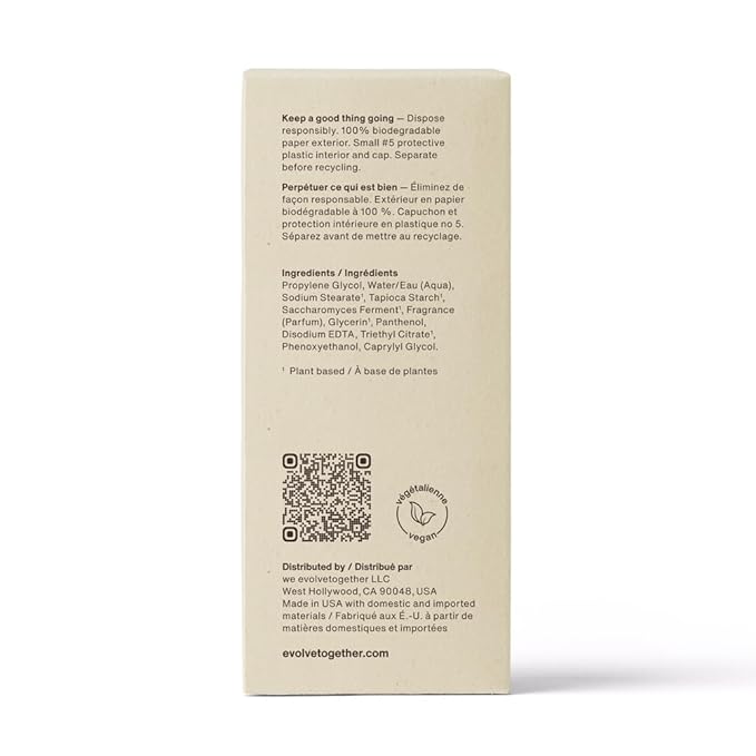evolvetogether Aluminum Free Natural Deodorant Duo for Women & Men | Vetiver & Cedarwood | Neutralizes Odors, Soothes Skin | Vegan, Cruelty-Free, Baking Soda Free | Made in USA (Monaco, 1.69 Oz)