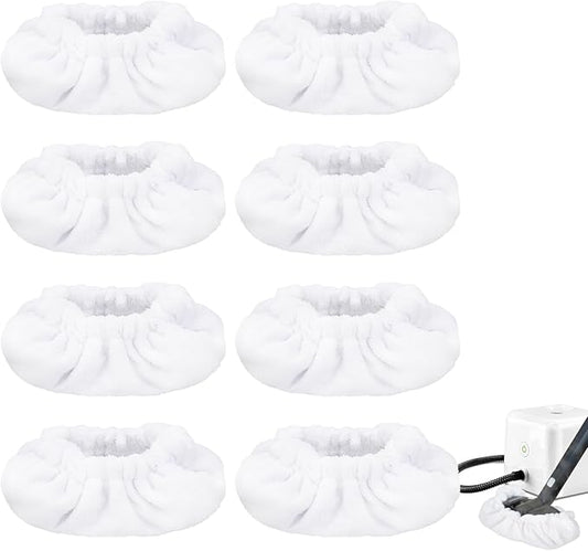 Steam Mop Pads Fit for Dupray Neat Steam Cleaner - Large Bonnets (Rectangle) Neat Washable and Reusable Microfiber Pads - Accessories for Neat Steam Cleaner (8 Pack)