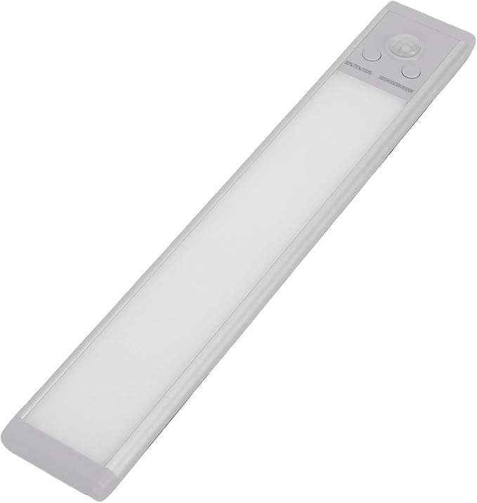 FTVOGUE 9.4in LED Motion Sensor Light Indoor Rechargeable Under Cabinet Lighting with 3 Color Temperatures 120 Wide Angle Sensor for Kitchen Closet Garage