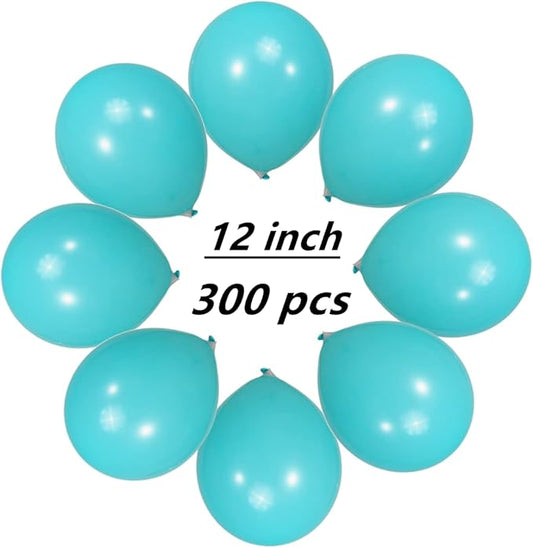 300 Pack Turquoise Teal Balloons 12 inch Turquoise Latex Balloon Bulk for Various Party Events Decorations