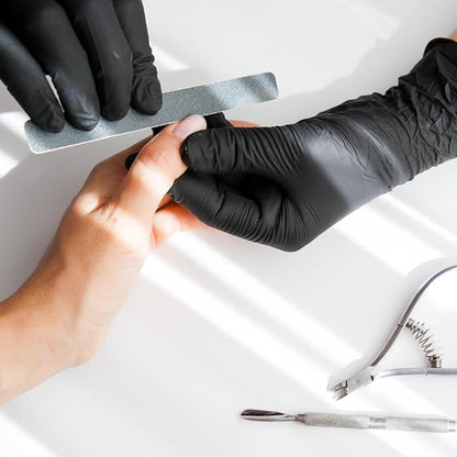 ForPro Disposable Nitrile Gloves, Chemical Resistant, Powder-Free, Latex-Free, Non-Sterile, Food Safe, 4 Mil, 100-Count
