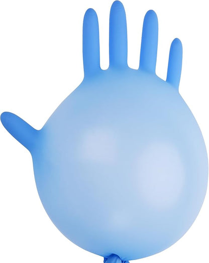 TitanFlex Disposable Nitrile Gloves 6 mil Blue Heavy Duty Disposable Gloves, Cooking Mechanic Gloves, Latex Free Powder Free