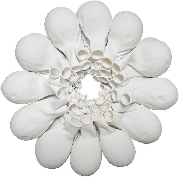90 Pack White Balloons 18 inch White Latex Party Balloon Bulk for Various Party Events Decorations