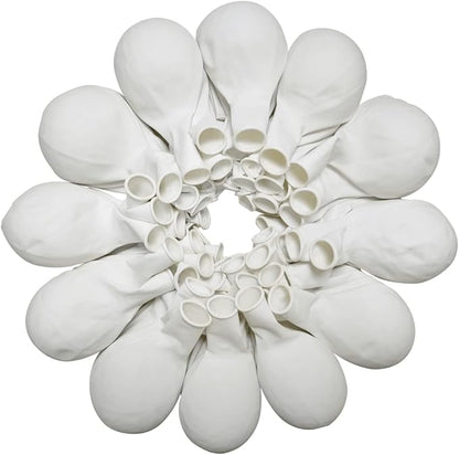 90 Pack White Balloons 18 inch White Latex Party Balloon Bulk for Various Party Events Decorations