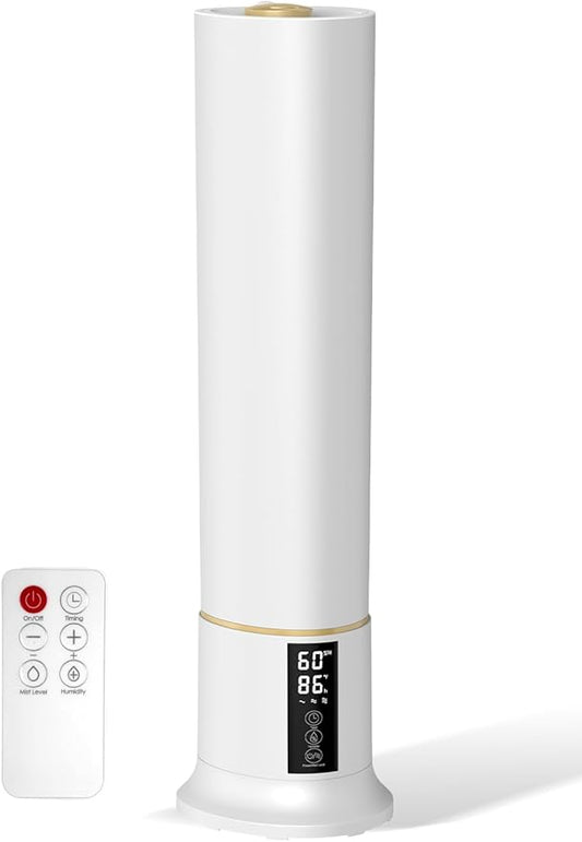 Abolee Humidifiers for Bedroom 9L Cool Mist with Essential Oil Diffuser, Humidifier Large Room, 24dB Quiet Air Humificador fit Baby Nursery & Plants, 360° Adjustable, Easy Fill & Cleaning