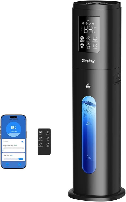 Humidifiers for Bedroom Large Room, Quiet Humidifiers with 350ML/H Large Mist Speed,Cool Mist Humidifier for Baby & Home