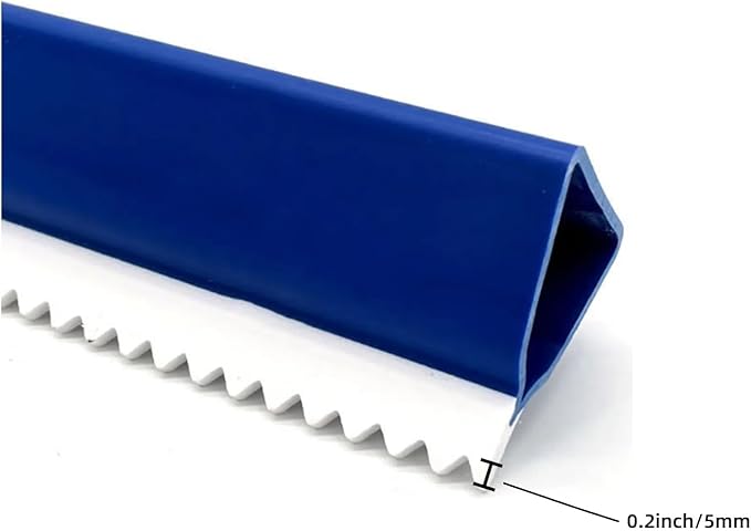 20in Epoxy Squeegee, Teeth Notched Squeegee for Self Leveling Cement Urethane Epoxy Floor Wall Spreader, Lightweight Professional Epoxy Tool for Garage Floors Driveways Walls