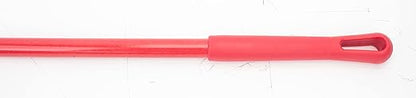 SPARTA 41083EC05 Plastic Color Coded Broom, Unflagged Bristles, Long Broom With Angled Head For Small Debris Cleaning, 56 Inches, Red, (Pack of 12)