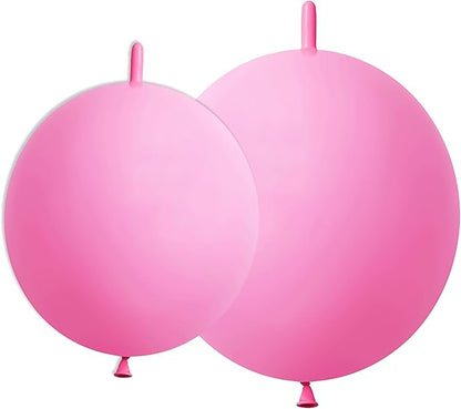 Pink Link Balloons 6 Inch 12 Inch 120 Pcs Latex Linking Balloons for Birthday Wedding Party Festival Decorations