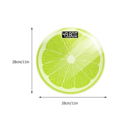 Electronic Body Weight Scale with Creative Lemon Design Large LED Display Compact Bathroom Scale for Accurate Adult Weighing