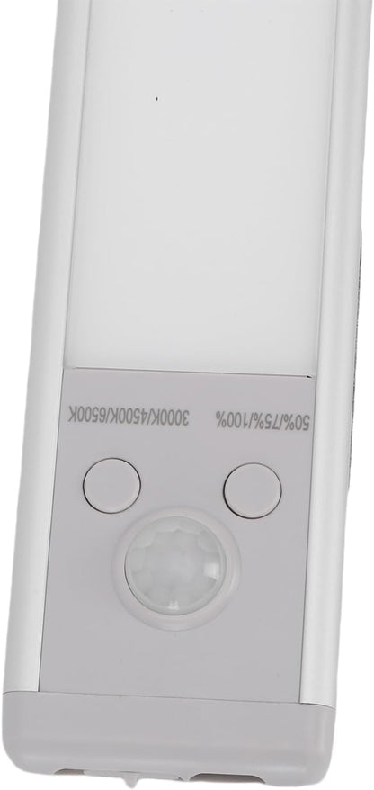 GOWENIC 9.4in Under Cabinet Lighting, Rechargeable Motion Sensor Light Indoor, Stick On Battery Operated Magnetic Closet Lights, Wireless Under Counter for Kitchen, Pantry, Stairs