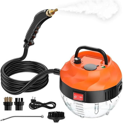 Steam Cleaner Handheld for Home, 3800W Portable High Temperature Steam Cleaner, 15s Heat Up, 1L Tank, High Heat Steamer for Car, Floors, Couches, Grout, Dirt, and Grease