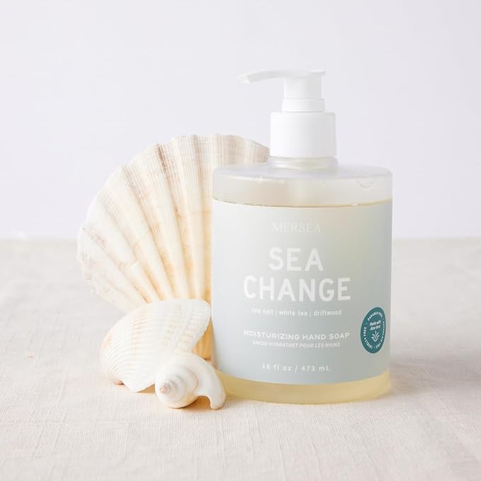 MERSEA Moisturizing Liquid Hand Soap in Large Pump Bottle, Sea Change (16 fl oz)