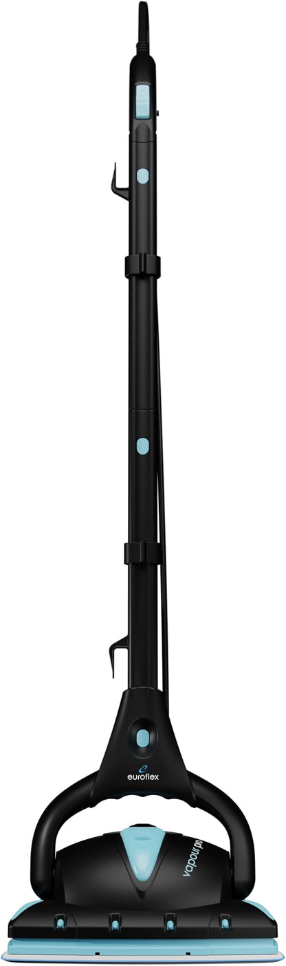 Euroflex Vapour Pro 20-Piece Steam Mop with Built-In All-in-One Portable Steam Cleaner; Ranked #1 by Good Housekeeping; 295°F & 50 PSI; Kills 99.9% Bacteria & Viruses (H1N1); 5-Year Warranty