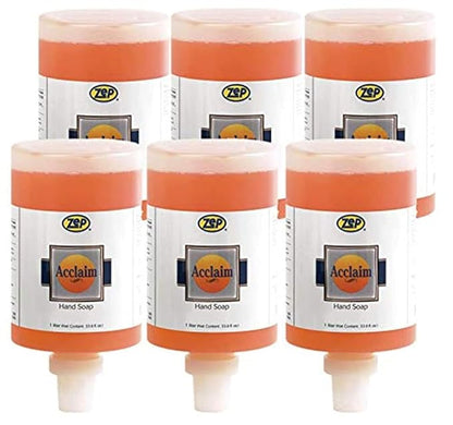 Zep Acclaim Antibacterial Liquid Hand Soap - 1 Liter (Case of 6) 314911 - Perfect For Business Or Home Use - Can Attach To D-1000 Dispenser Pump