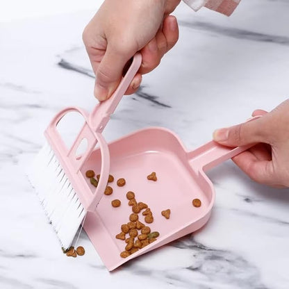 Brush Desktop Mini Broom Set Small Keyboard Cleaning Brush with Dustpan Household Miscellaneous Brush Pack of 3