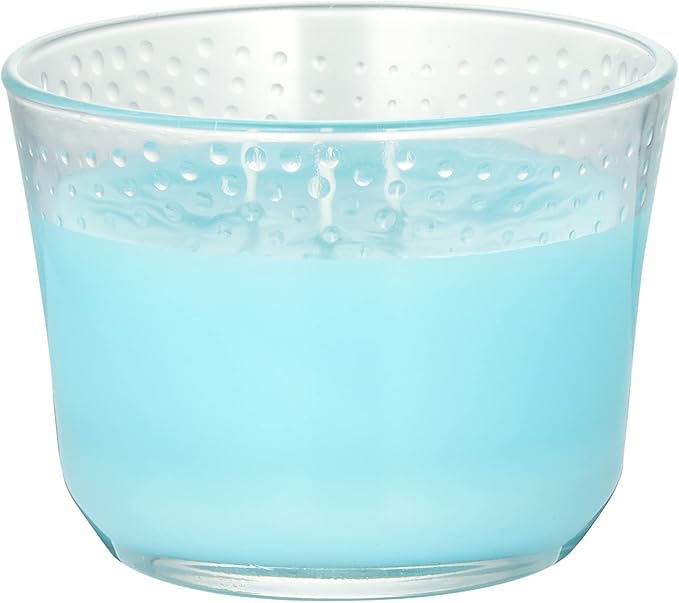 Glade Candle Aqua Waves, Fragrance Candle Infused with Essential Oils, Air Freshener Candle, 3-Wick Candle, 6.8 Oz, 3 Count