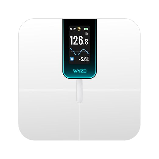 Smart Scale Ultra with 4.3" Color Display, Digital Scale for Body Weight BMI Muscle Mass, Heart Rate Monitor, Wi-Fi & Bluetooth Weight Scale with Baby/Pet/Luggage Mode, 400lbs
