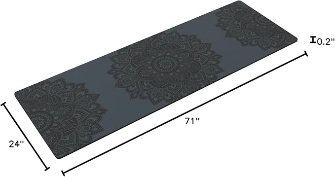 YOGA DESIGN LAB | The Infinity Mat | Luxurious Non-Slip Design Provides Unparalleled Grip to Support and Align You Beautifully | Eco-Friendly | w/Carrying Strap!