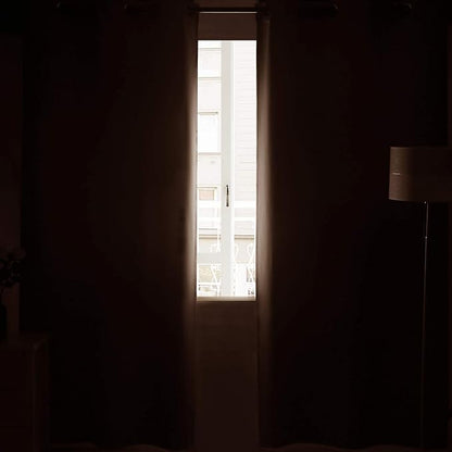 DWCN Brown Blackout Curtains for Living Room, Room Darkening Thermal Insulated Grommet Drapes for Bedroom - 60 x 84 Inches Long, Set of 2 Panels