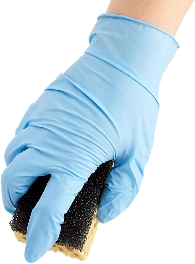 ForPro Disposable Nitrile Gloves, Chemical Resistant, Powder-Free, Latex-Free, Non-Sterile, Food Safe, 4 Mil, 100-Count