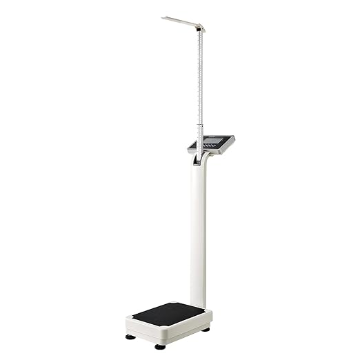 VEVOR Medical Digital Scale, Professional Physician Scale for Weight Height, Multi-Function Medical Physician Scale with Built-in Height Rod, 2 Unit (kg/lb), BMI for Home Hospital Gym, 660LBS Capacity