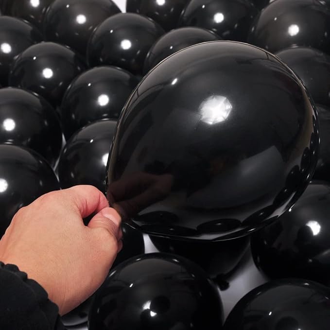 400 Pack Black Balloons, 5 Inch Black Latex Balloons Helium Balloons Party Decorations Supplies