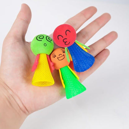 48Pcs Jumping Spring Rockets Launchers Fidget Emoticon Popper Toys for Kids Party Favors,Valentine Day Birthday Return Gifts,Goodie Bags Pinata Stuffers,Classroom Treasure Box Prizes Bulk