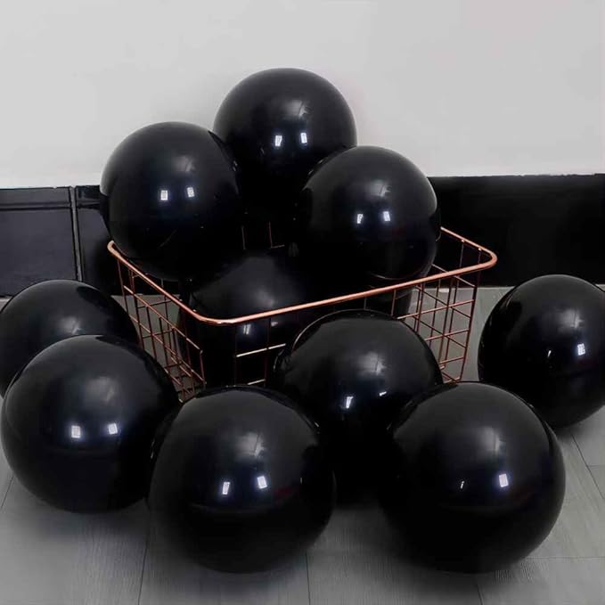 Black Balloon 100 pcs Black Latex Balloons Different Sizes 18 12 10 5 Inch Party Balloon Kit for Balloon Garland Balloon Arch as Birthday Party Decorations Valentine's Day Balloons