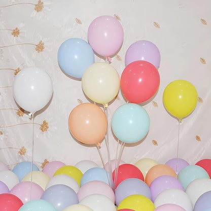 400 Pack Pastel Balloons 12 Inch Candy Colored Multicolor Rainbow Assorted Colors Macaron Latex Bulk Balloon 12 Kinds Colorful for Birthday Wedding Bridal Baby Shower Supplies Party Decorations