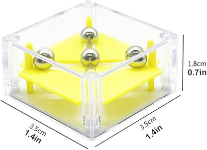 24 Pcs Balance IQ Maze Game，Mini Maze Cube Puzzle Box 3D Brain Maze Toy Puzzles Party Favor Games, Ideal Prizes Gifts for Kids and Adults