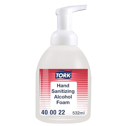 Tork Hand Sanitizing Alcohol Foam 18oz, Helps Kill Common Germs, 12 x 18oz, 400022