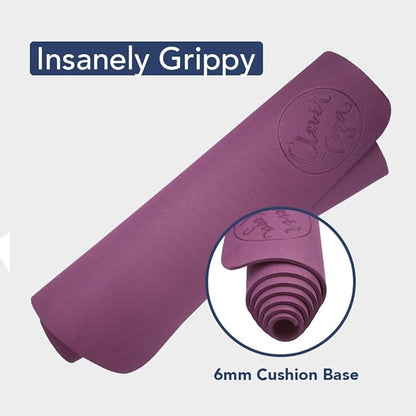 Premium Clever Yoga Mat - Extra Long Yoga Mat Suitable For All Yoga Types - Workout Mat For Home Or On The Go - Includes Our Perfect Fit Mat Bag