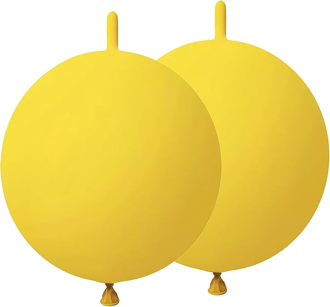 Yellow Link Balloons 6 Inch 120 Pcs Latex Quick Linking Balloon for Birthday Wedding Party Festival Decorations