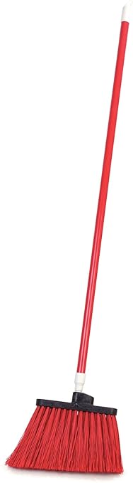 SPARTA Spectrum Duo-Sweep Unflagged Bristle Angle Broom with Handle 56" - Red