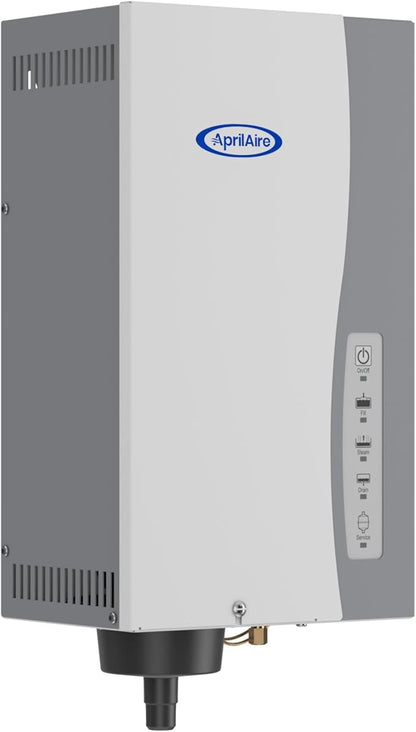 AprilAire 800 Whole-House Steam Humidifier, Automatic Steam Humidifier, Large Capacity Whole-House Humidifier for Homes up to 10,300 Sq. Ft., White