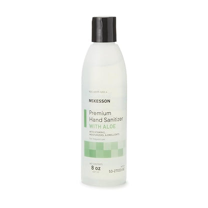 McKesson Hand Sanitizer with Aloe, 8 oz Pump Bottle [Pack of 1] – 70% Ethyl Alcohol, Spring Water Scent, No-Rinse Sanitizing Gel with Vitamin E and Moisturizers, Medical-Grade