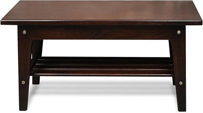 CONSDAN Wood Shoe Bench Rack, USA Grown Hickory, Entryway Bench with Shoe Storage, Mud Room Bathroom, Front Door, Outdoor/Indoor, Dark Walnut(Black)