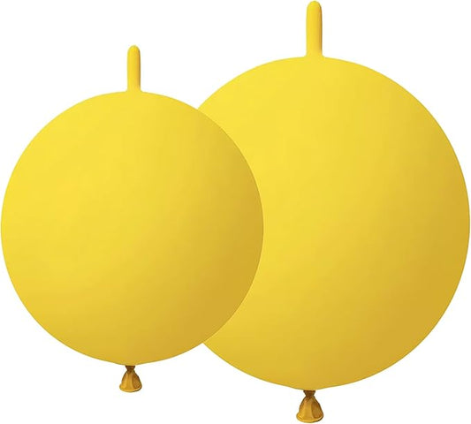Yellow Link Balloons 10 Inch 120 Pcs Latex Linking Balloons for Birthday Wedding Party Festival Decorations