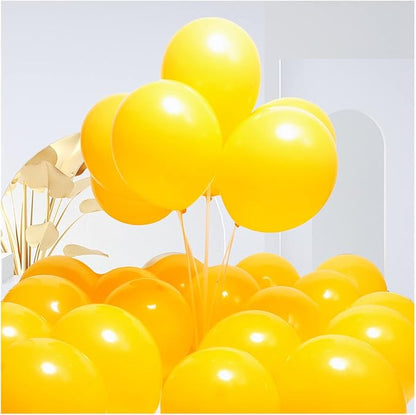 300 Pack Lemon Yellow Balloons 12 inch Mustard Yellow Latex Party Balloon Bulk for Various Party Events Decorations