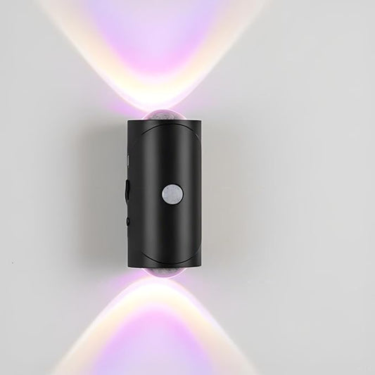 Motion Sensor Night Light,Motion Sensor Light Indoor,USB Type-C Charging,Magnetic Mount,Colorful neon Colors Change,Wall lamp,Battery Operated Wall Sconce for Bedroom,Bathroom