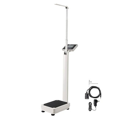 VEVOR Medical Digital Scale, Professional Physician Scale for Weight Height, Multi-Function Medical Physician Scale with Built-in Height Rod, 2 Unit (kg/lb), BMI for Home Hospital Gym, 500LBS Capacity