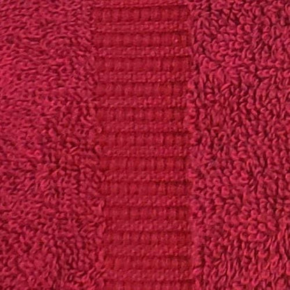 SALBAKOS 100% Turkish Cotton Bath Towel Set of 4 27x54 inch | Heirloom Quality | Hotel & Spa Collection | Ultra Soft, Super Absorbent, Long Lasting Bath Towels | Made in Turkey (Wine, 4 Bath Towels)