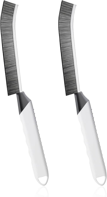Household Thin Cleaning Brushes,2pcs Hard Bristle Grout Scrub Brush Tool for Cleaning Tight Spaces in Home Kitchen Bathroom