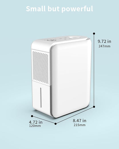 Dehumidifier, Humidifier & Air Filtration & aroma diffuser 3 in 1-1000ml Tank, Auto Humidity Control, ≤45dB Quiet, 7-Color LED for Bedroom/RV/Office (350 sq.ft)