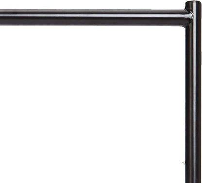 Amazon Basics Heavy Duty Rolling Garment Rack, Hanging Clothes Organizer Rail for Display and Storage, 1.82 x 1.52 m, Black